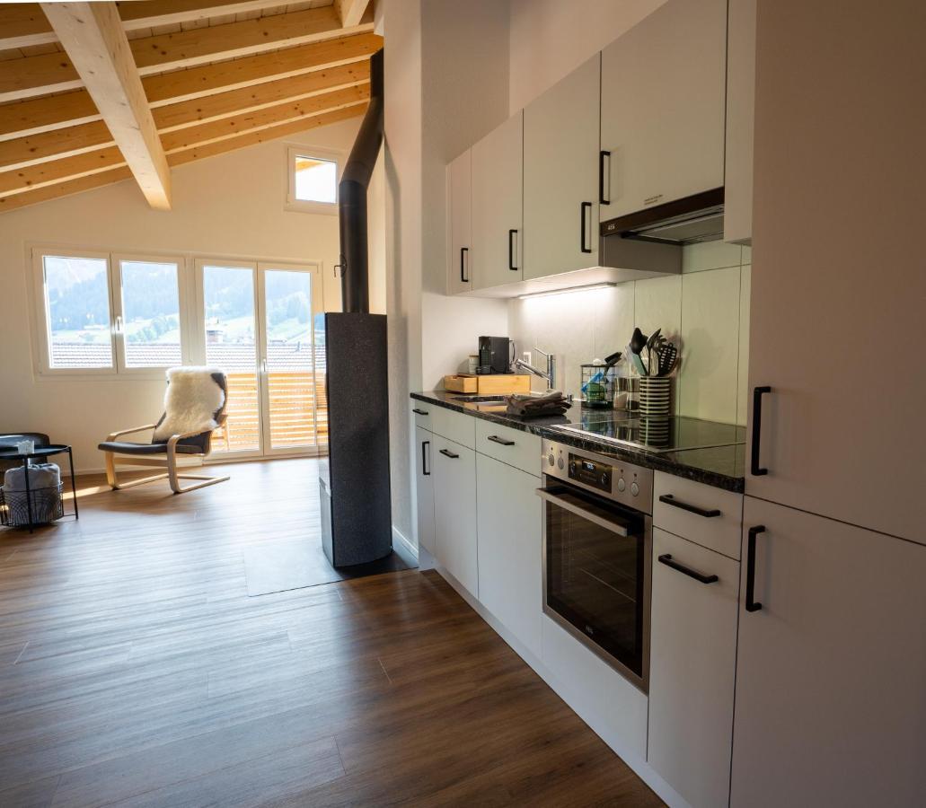 Chuenislodge2- Zwei Balkone, Gemuetlicher Kamin, Top Aussicht Adelboden Bagian luar foto