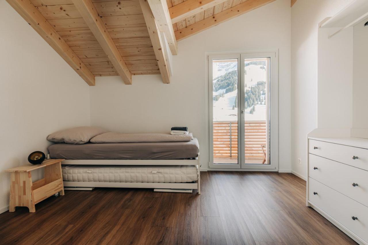 Chuenislodge2- Zwei Balkone, Gemuetlicher Kamin, Top Aussicht Adelboden Bagian luar foto