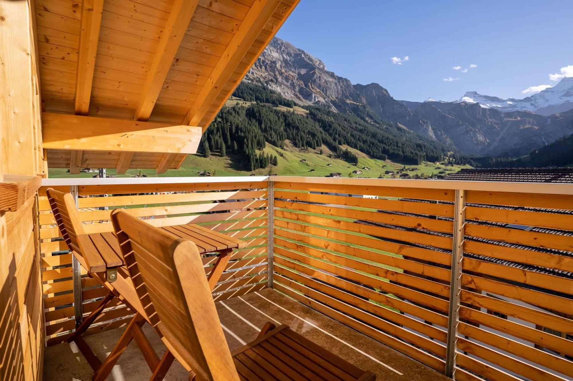 Chuenislodge2- Zwei Balkone, Gemuetlicher Kamin, Top Aussicht Adelboden Bagian luar foto