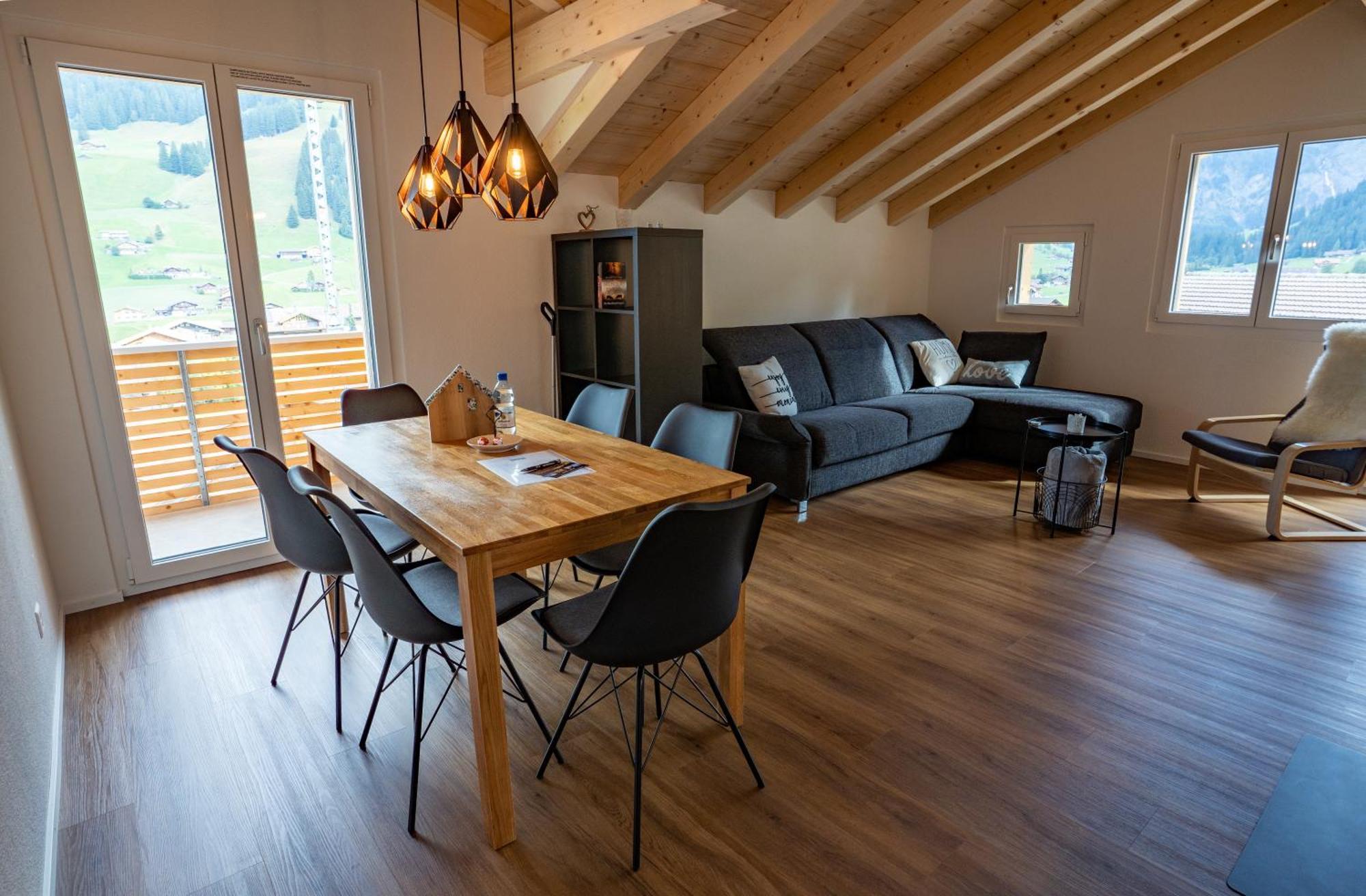 Chuenislodge2- Zwei Balkone, Gemuetlicher Kamin, Top Aussicht Adelboden Bagian luar foto